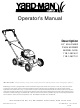 Yard-Man 11B-106C401 Operator's Manual