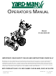 Yard-Man 31AH553G401 Operator's Manual
