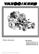 Yazoo/Kees 968999506 Parts Manual