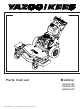 Yazoo/Kees KIKW48150 Parts Manual