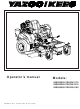 Yazoo/Kees ZEKW48190 Operator's Manual