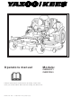 Yazoo/Kees ZHDD61271, ZHDD72341 Operator's Manual