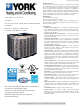 York AFFINITY CZH024 THRU 060 Technical Manual