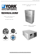 York SINGLE PACKAGE AIR CONDITIONING CU060 Technical Manual