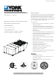 York SUNLINE MAGNUM 300 Technical Manual