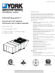 York SUNLINE MAGNADRY WR240 Technical Manual