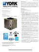 York YCJF24 Technical Manual