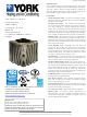 York SPLIT-SYSTEM YHJF18 THRU 60 Technical Manual
