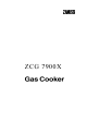 Zanussi ZCG 7900X Operating Instructions Manual