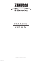 Zanussi Electrolux ZEF 90 W Instruction Booklet