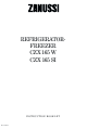 Zanussi CZX 165 SI Instruction Booklet