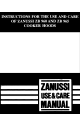 Zanussi ZBW960 Instructions For Use And Care Manual