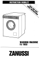 Zanussi FJ 1033 Instruction Booklet