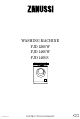 Zanussi FJD 1266 W Instruction Booklet