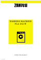 Zanussi FLA 802 W Instruction Booklet
