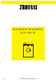 Zanussi FLS 1183 W Instruction Booklet