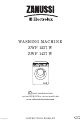 Zanussi ZWF 1237 W Instruction Booklet