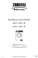 Zanussi ZWF 1227 W Quick Installation Manual