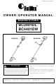 Zenoah BC3401DL Owner's/Operator's Manual