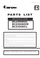 Zenoah BRUSHCUTTERS BCZ4000DL Parts List