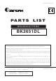 Zenoah BRUSHCUTTERS BK2651DL Parts List