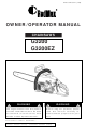 Zenoah G3200 Owner's/Operator's Manual