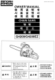 Zenoah G4200/G4200EZ Owner's Manual