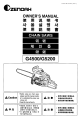 Zenoah G4500 Owner's Manual