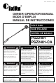 RedMax PSZ2401, PSZ2401-CA Owner's Manual