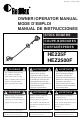 RedMax HE225F, HEZ2500F Owner's Manual