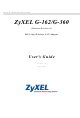 ZyXEL Communications G-162 User Manual