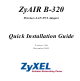 ZyXEL Communications ZyXEL ZyAIR B-320 Quick Installation Manual
