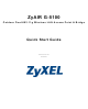 ZyXEL Communications ZyXEL ZyAIR G-5100 Quick Start Manual