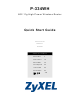 ZyXEL Communications 802.11g High Power Wireless Router P-334WH Quick Start Manual
