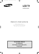 Samsung LW32A33W Owner's Instructions Manual