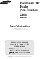Samsung PPM42M6SS Owner's Instructions Manual