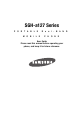 Samsung SGH-a127 Series User Manual
