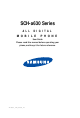 Samsung SCH-a630 Series User Manual