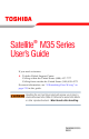 Toshiba M35-S4561 User Manual