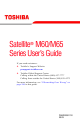 Toshiba M60-S811ST User Manual