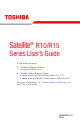 Toshiba R10-S613 User Manual