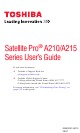 Toshiba A210-EZ2202X User Manual