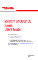 Toshiba libretto U105 Series User Manual