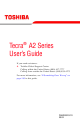 Toshiba A2 User Manual