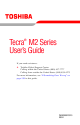 Toshiba M2 User Manual