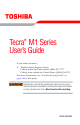 Toshiba M1 User Manual