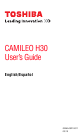 Toshiba PA3791U-1CAM Camileo H30 User Manual