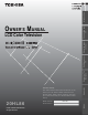 Toshiba TheaterWide 20HL86 Owner's Manual