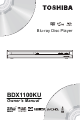 Toshiba BDX1100KU Owner's Manual