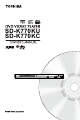 Toshiba SD-K770KU Owner's Manual